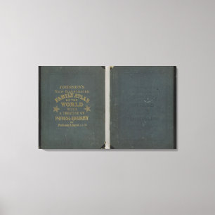 Lienzo Nuevo atlas ilustrado de la familia de Johnson
