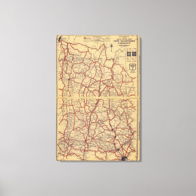 Lienzo Nuevo Hampshire, Vermont 2 (Anverso)