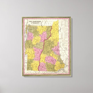 Lienzo Nuevo Hampshire y Vermont