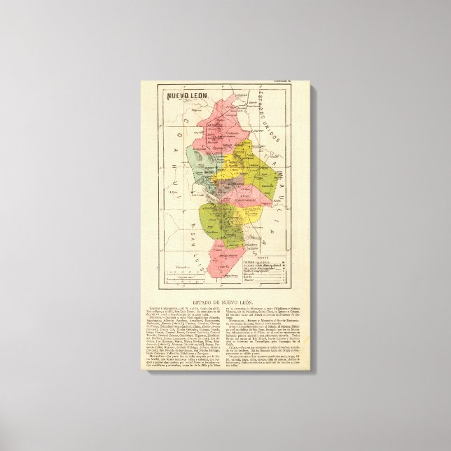 Lienzo Nuevo León, México (Anverso)