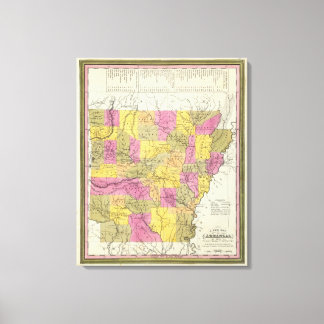 Lienzo Nuevo Mapa De Arkansas 2
