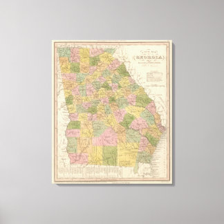Lienzo Nuevo Mapa De Georgia