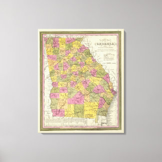 Lienzo Nuevo Mapa De Georgia