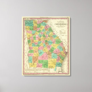 Lienzo Nuevo Mapa De Georgia 2