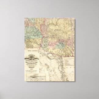 Lienzo Nuevo mapa del territorio de Arizona
