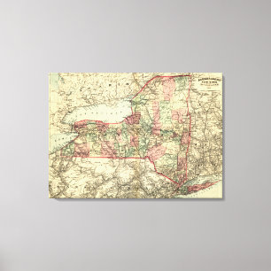 Lienzo Nuevo YorkPanoramic MapNew York