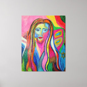 Lienzo Nuevos artistas: autorretrato de Debbie Davidsohn