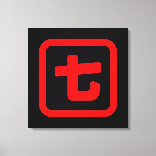 Lienzo Número siete 七 japonés: Nana: Kanji (Anverso)