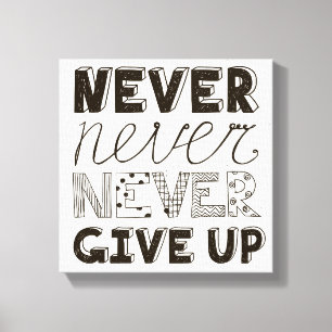 Lienzo Nunca dé para arriba