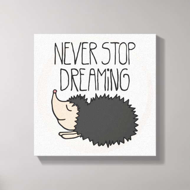 Lienzo Nunca dejes de soñar (Anverso)