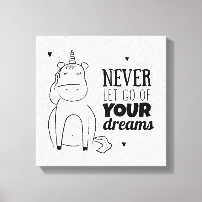 Lienzo Nunca Dejes Ir Tus Sueños (Anverso)