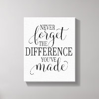 Nunca Olvides la Diferencia que Has Hecho