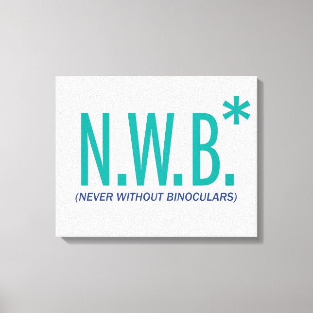 Lienzo Nunca sin Binoculares (Anverso)