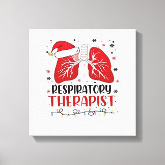 Lienzo Nurse Respiratory Therapist Christmas, Lung Christ
