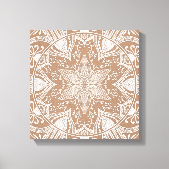 Lienzo Nutmeg Mandala (Anverso)