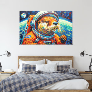 LIENZO NUTRIA EN EL ESPACIO-3
