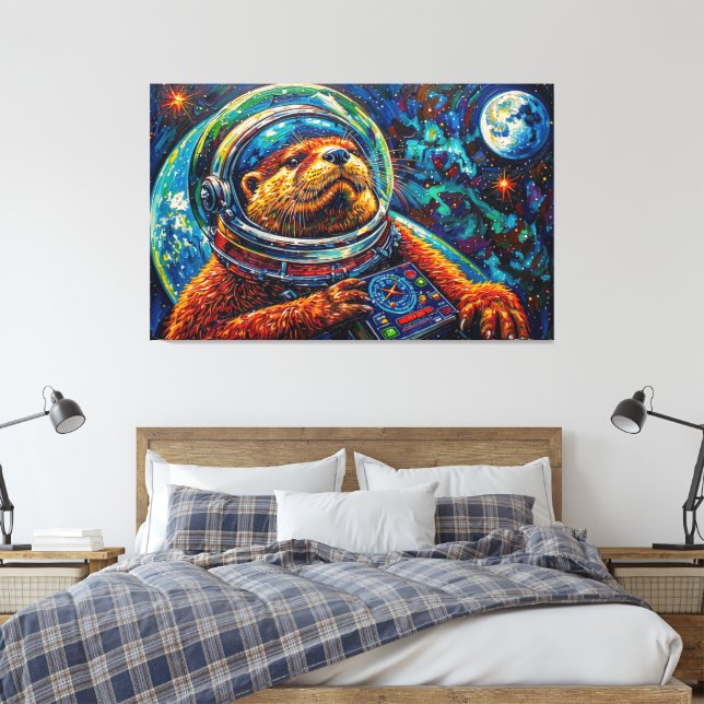 LIENZO NUTRIA EN EL ESPACIO-5 (Insitu(Dormitorio))