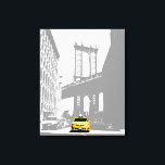 Lienzo Nyc Brooklyn Bridge Yellow Taxi New York City<br><div class="desc">Nueva York Puente de Brooklyn Taxi Amarillo Taxi Arte Pop Art Canvas Imprimir.</div>