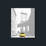 Lienzo Nyc Brooklyn Bridge Yellow Taxi New York City<br><div class="desc">Nueva York Puente de Brooklyn Taxi Amarillo Taxi Arte Pop Art Canvas Imprimir.</div>