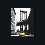 Lienzo Nyc Brooklyn Bridge Yellow Taxi New York City<br><div class="desc">Nueva York Puente de Brooklyn Taxi Amarillo Taxi Arte Pop Art Canvas Imprimir.</div>