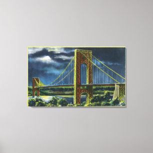 Lienzo NYC, nuevo puente de YorkGeorge Washington en la