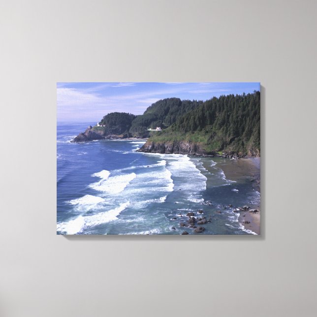 Lienzo O, costa de Oregón, faro de Heceta Head, en (Anverso)