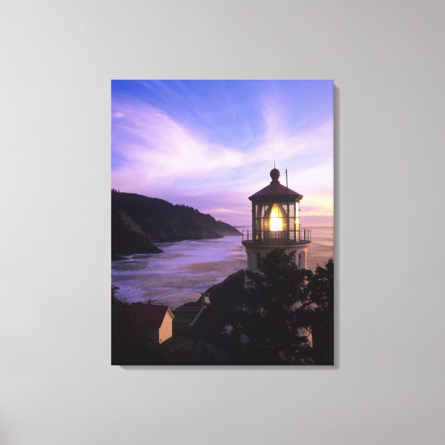 Lienzo O, Costa de Oregón, Faro de Heceta Head, en (Anverso)