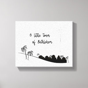 Lienzo O Little Town of Bethlehem Wrapped Canvas Art