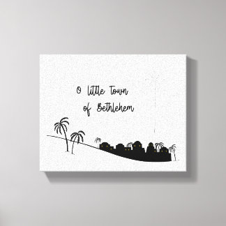 Lienzo O Little Town of Bethlehem Wrapped Canvas Art