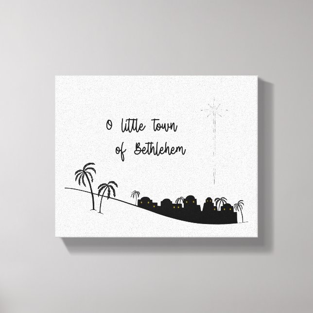 Lienzo O Little Town of Bethlehem Wrapped Canvas Art (Anverso)