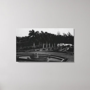 Lienzo Oahu, Hawaii - L.D.S. Hawaiin Temple en Laie