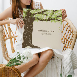 Lienzo Oak Tree Wraplin Canvas Art - Verde
