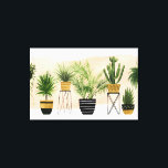 Lienzo Oasis interior | Lineup vegetal<br><div class="desc">Disfrute de este nuevo diseño creativo de colección de plantas en un producto o una obra de arte para realzar y agregar al mundo que le rodea. Artista: Grace Popp</div>