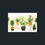 Lienzo Oasis interior | Lineup vegetal<br><div class="desc">Disfrute de este nuevo diseño creativo de colección de plantas en un producto o una obra de arte para realzar y agregar al mundo que le rodea. Artista: Grace Popp</div>