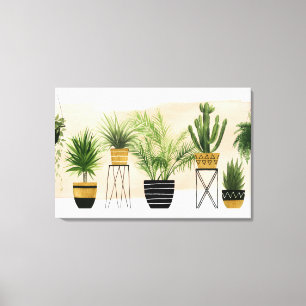 Lienzo Oasis interior   Lineup vegetal
