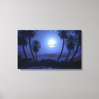 Lienzo Oasis (Luna Azul)