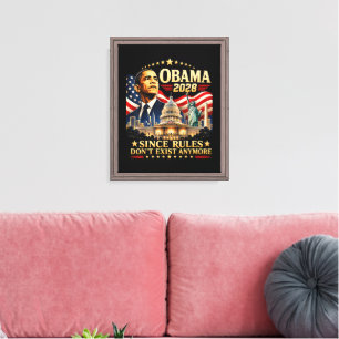 Lienzo Obama 2028 Ya que las reglas ya no existen