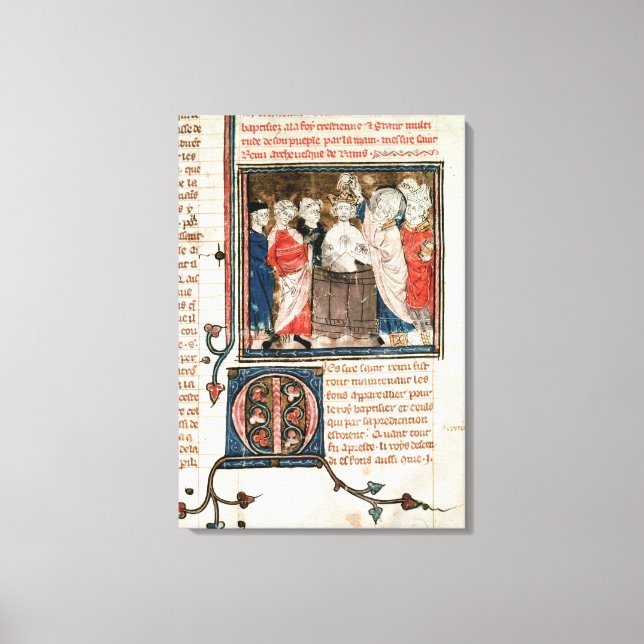 Lienzo Obispo de San Remigio de Rheims (Anverso)
