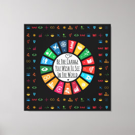 Lienzo Objetivos de sostenibilidad modernos y elegantes I