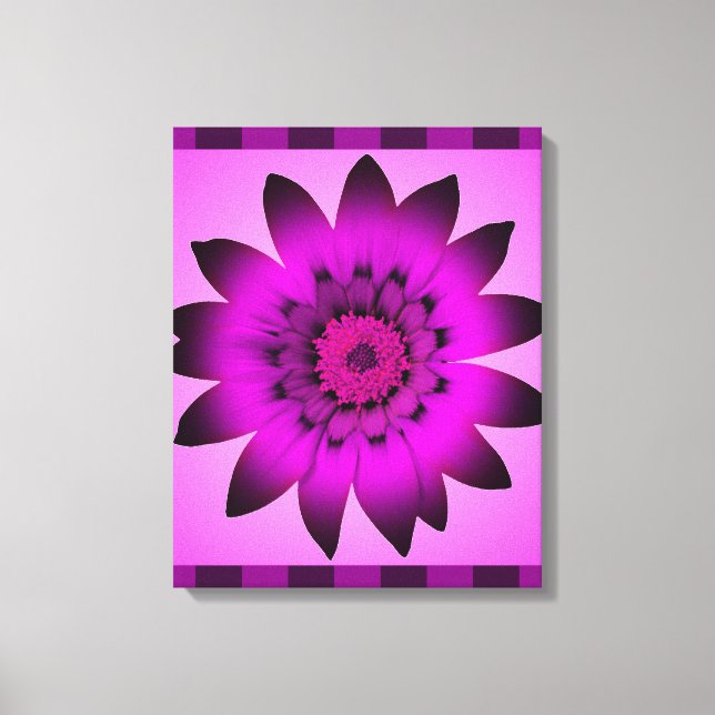 Lienzo Obra artística de la flor Orquídea Magenta - Lienz (Anverso)