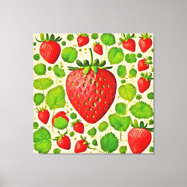 Lienzo Obra artística de Strawberry Dadaist (Anverso)