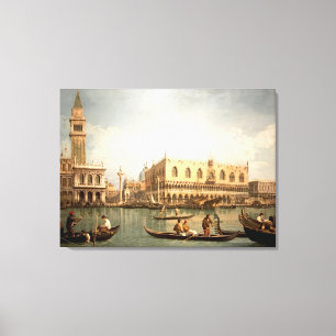 Lienzo Obra maestra de Canaletto - Vista de San Marco, Ve