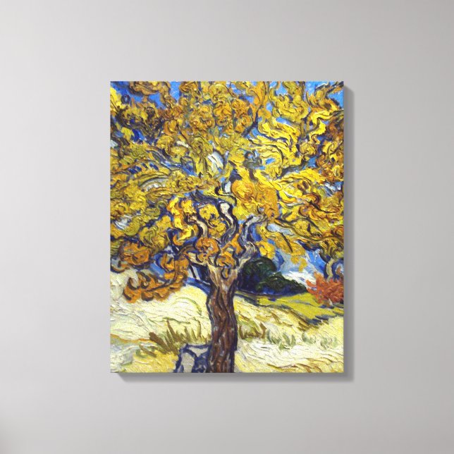 Lienzo Obra Maestra del Árbol de Moras de Van Gogh (Anverso)