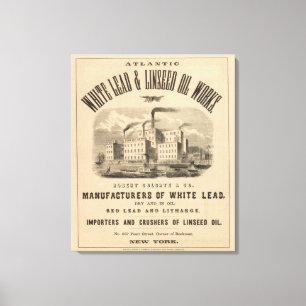 Lienzo Obras de plomo blanco y aceite de semilla