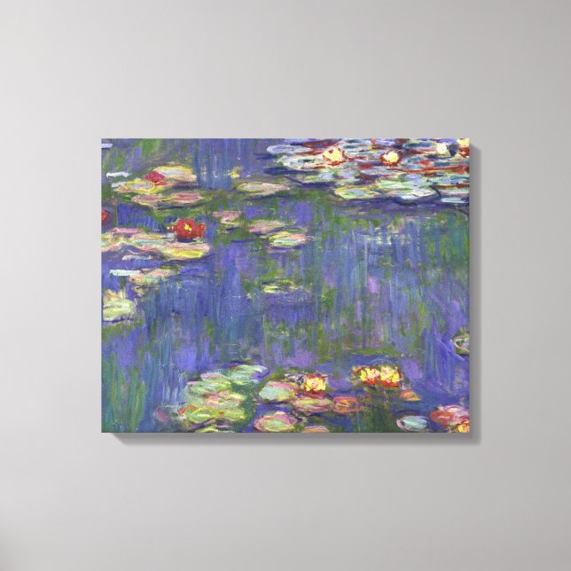 Lienzo Obras maestras de nenúfares de Monet (Anverso)