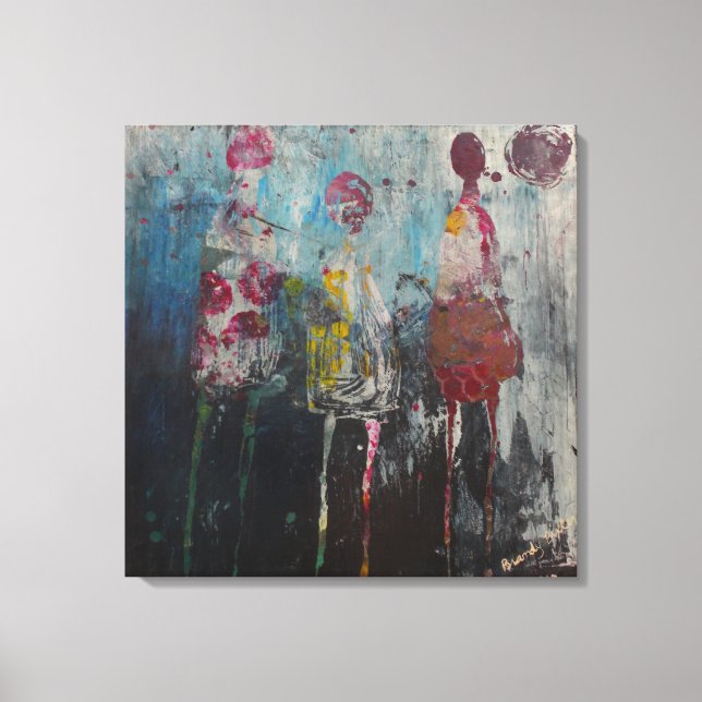 Lienzo Observadores (Anverso)