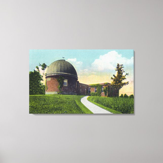 Lienzo Observatorio Van Vleck de la Universidad de Wesley (Anverso)