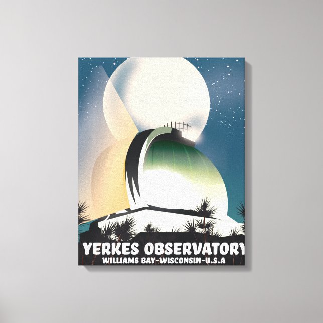 Lienzo Observatorio Yerkes Williams Bay, Wisconsin, EE. U (Anverso)