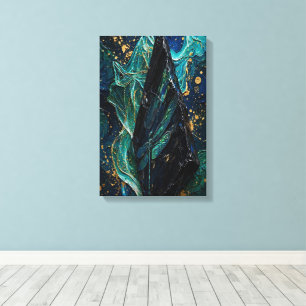 Lienzo OBSIDIANA ESmeralda - Impasto Cósmico