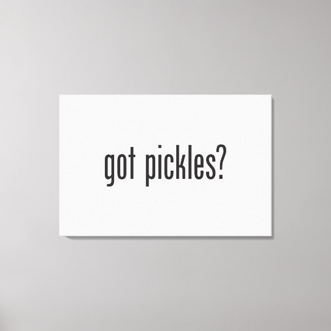 Lienzo obtuvo pickles (Anverso)